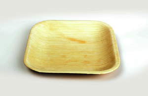 Platos Desechables Biodegradables de Hoja de Areca de 6 Pulgadas Cuadradas, Ecológicos, Aptos para Lavavajillas, para Restaurantes, Bodas y Fiestas - Product Image 3