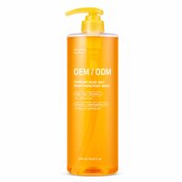 Gel Douche Corps Éclaircissant et Unifiant le Teint, Renouvelle la Peau Ternie, Exfoliant AHA BHA, Acide Kojique, Curcuma, Vitamine C – Marque Privée OEM ODM