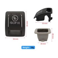 Couvercle de sécurité pour interrupteur de siège arrière enfant ISOFIX A2059200806 pour Mercedes-Benz W205 2015-2021 2059200806 2059200513
