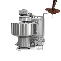 Nouvelle machine électrique de raffinage du chocolat de 30 kg avec broyeur à cuve et broyeur à billes, facile à utiliser pour les usines de chocolat
