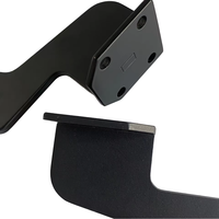 Schlanke, mattschwarze Metall-Ersatzmöbelbeine mit kratzfester Oberfläche, einfache Montage für Stuhl, Bett, TV-Schrank, Alltag im Haushalt