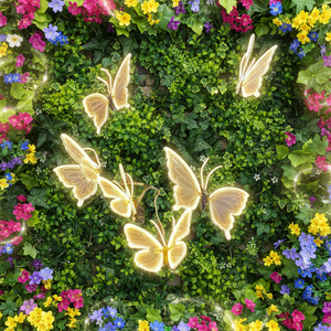 Décoration extérieure 3D en forme <span class=keywords><strong>de</strong></span> papillon à LED, 40 cm, IP65, multicolores, dynamique, pour Halloween, Noël, Nouvel An, jardin, <span class=keywords><strong>paysage</strong></span> - Product Image 1