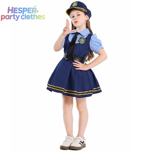 Costumes d'Halloween HESPER pour filles, robes de cosplay, robe à manches courtes de policière, jeu de rôle - Product Image 3