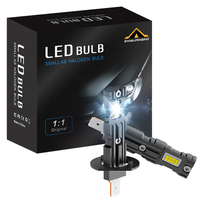 Phare avant de voiture à LED Plug and Play, design unique, taille originale 1:1, ampoule LED H7 H4 H11 pour voiture