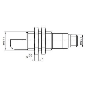 Capteur à ultrasons Pepperl+Fuchs UBE1000-18GM40A-SE2-V1, type à faisceau traversant, détection industrielle - Product Image 2