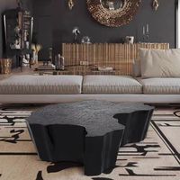 Ensemble de table basse centrale mobile en acier inoxydable doré titane, pour salon moderne et luxueux. Achat en gros de meubles en métal