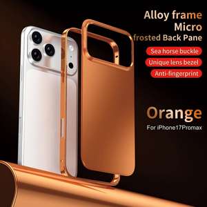 Coque de protection antichoc en métal pour iPhone 16, avec cadre en alliage d'aluminium et boucle hippocampe, compatible avec Apple 17 Pro Max - Product Image 6