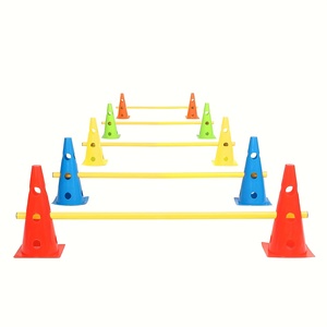 Cono da allenamento da 32 cm con foro <span class=keywords><strong>e</strong></span> palo barriera rimovibile per esercizi di calcio, basket <span class=keywords><strong>e</strong></span> percorsi a ostacoli - Product Image 2