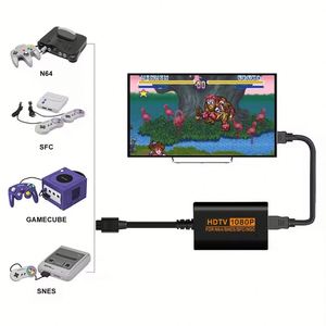 ตัวแปลงวิดีโอ2026วินาทีสำหรับ <span class=keywords><strong>Nintendo</strong></span> SNES SFC NGC คอนโซล N64อะแดปเตอร์อินเตอร์เฟซสายเคเบิลอุปกรณ์เสริมสำหรับเกม - Product Image 6