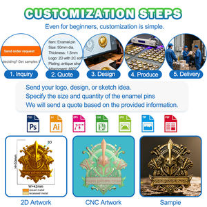 Pin de Solapa de Metal Personalizado con la Mascota de la Copa Mundial de Fútbol 2026 de América del Norte, Estados Unidos, Canadá y México, Insignias de Esmalte - Product Image 4