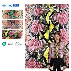 인쇄된 스킨 폴리에스터 폴리우레탄 가죽 원단 승화 프린트 인조 가죽 맞춤 제작 - Product Image 1