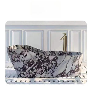 Dalle de marbre Calacatta Viola Goldtop, surface polie, pierre naturelle de luxe pour la décoration des murs et des sols des halls d'hôtel - Product Image 1