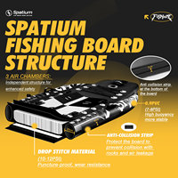 Spatium 2025 Chine Fournisseur Pêche Kayak sup Board Seule Personne Gonflable Pêche Kayak Bateau Pêcheur Kayak pour Adultes