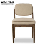 WISEMAX FURNITURE Chaise de salle à manger sans accoudoirs en bois de style médiéval pour la maison, design d'intérieur
