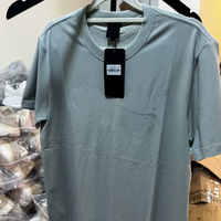 Camiseta de Hombre 2026, Talla Europea, Estilo Retro, Elástica, Suave y Cómoda, Cuello Redondo Clásico, Tejido de Algodón Premium