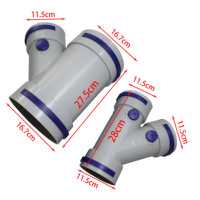 Connecteur de conduit en PE pour systèmes de ventilation domestique et CVC, écologique