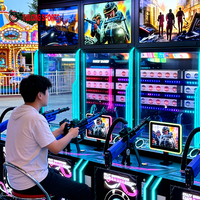 Yulong Sports C3 – Nouvelle machine de jeu d'arcade de tir à monnayeur en métal et laiton, simulateur de tir chinois/anglais pour 1 à 4 joueurs