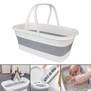 Lot de 10 outils de nettoyage ménager : Seau à serpillière portable et pliable, bassin rétractable pour la pêche, seaux pliables pour le <span class=keywords><strong>camping</strong></span> et le lavage de voiture - Product Image 6