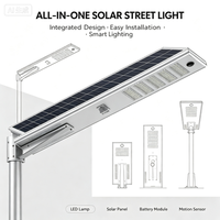 Lampu Jalan Tenaga Surya Terintegrasi Lumen Tinggi dengan Sensor Gerak PIR, Lampu Jalan LED Tenaga Surya Tahan Air untuk Desa & Tempat Parkir 40W