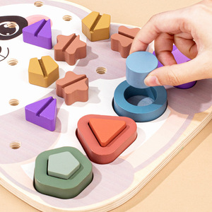 Jouet Puzzle à vis Montessori en bois avec xylophone pour enfants Apprentissage précoce Correspondance des formes et développement de la motricité fine - Product Image 6