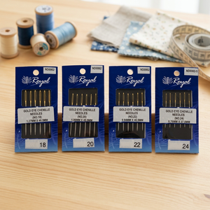 ND0062 6cs Gold Eye Chenille Needles | Royal Gold Eye Chenille Needles Size 18 20 22 24 <b>Sewing</b> Needle <b>Set</b> - Product Image 2