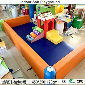 Aire de jeux intérieure souple style crayon avec toboggan, jouets souples, structure d'escalade et piscine à balles pour la <span class=keywords><strong>maternelle</strong></span>, la maison, la garderie, l'hôtel, le café-jeux, CE - Product Image 6