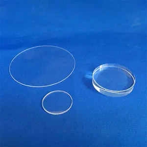 HY अनुकूलित उच्च गुणवत्ता फ्यूज्ड क्वार्ट्ज ग्लास उच्च गुणवत्ता स्पष्ट सर्कल आकार ग्लास क्वार्ट्ज प्लेट्स क्वार्ट्ज डिस्क