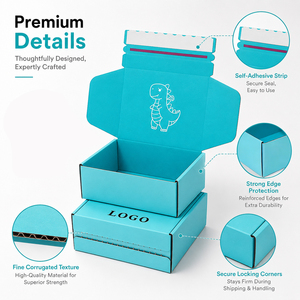 Custom Logo Rigid Paperboard <b>Box</b> with Dinosaur Design and Ribbon Closure for Gift Packaging - Product Image 2