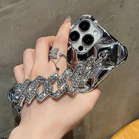 Bracelet luxueux en diamant Flash pour Apple pour iPhone 15 Pro 16E XS Max Little pour Style X étui en TPU haut de gamme