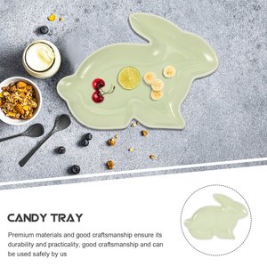 Tavşan şeker paskalya servis tabakları Bunny kase yiyecek tepsisi seramik dekorasyon tatlı çanak - Product Image 3