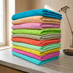 ที่กำหนดเองที่มีคุณภาพสูงผ้าฝ้าย100% 700 Gsm Jacquard ผ้าขนหนูอาบน้ำ - Product Image 1