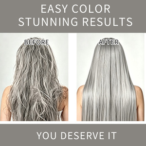 Tinte para el Cabello Color Gris <span class=keywords><strong>Ceniza</strong></span>, Larga Duración, Cobertura Total de Canas, Brillo Vibrante, Suave, Antiencrespamiento, Uso Profesional en Salón, OEM ODM - Product Image 3