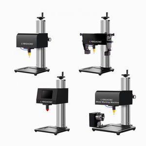Lybgacnc <span class=keywords><strong>เครื่อง</strong></span>ทำ<span class=keywords><strong>เครื่อง</strong></span>หมายแผ่นป้ายป้ายโลหะแบบ3แกนตั้งโต๊ะแบบพกพารองรับ DXF PLT สำหรับการกำหนดหมายเลขแชสซีของเฟรมทรงกระบอก - Product Image 3
