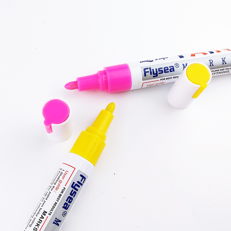 FLYSEA FS-110 12 Warna Berbasis Minyak Tahan Air Tahan Lama Permanen Paint Marker Pen