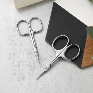 2025 mini làm móng tay thép không gỉ kéo lông mày lưỡi thẳng lớp biểu bì kéo cho lông mày lông mi mặt tóc cắt móng tay - Product Image 2