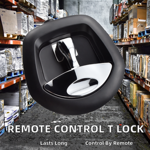 Serrures à queue de baleine noires M113 à commande à distance, à compression motorisée, à poignée en <span class=keywords><strong>T</strong></span>, pliables centrallement, 60 mm, en alliage de zinc - Product Image 2