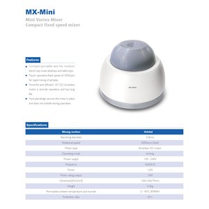 Mezclador de Microplacas Xz Lab Mx M, 3000 rpm, Motor de 12 V CC para Uso en Laboratorio - Product Image 2