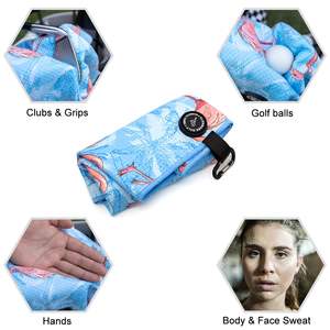 Custom LOGO Magnetic Golf Towel Microfiber Waffle Design with <b>Clip</b> Industrial Strength Magnet <b>for</b> Strong Hold to Golf Bags - Product Image 5