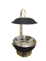Chauffe-Plats Grande Capacité de Luxe pour Buffet, Design Doré, Idéal Mariages