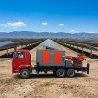 Machine de forage de puits d'eau miniatures montée sur camion, pour forages peu profonds jusqu'à 1000m, avec compresseur d'air - Prix