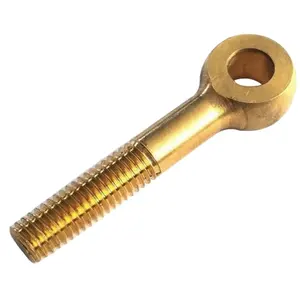 China Screw Manufacturer M3 M4 Brass Aluminum Small Eye Bolt with Low Price