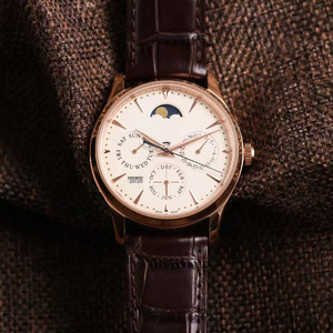 Montre-bracelet mécanique pour homme de qualité supérieure, best-seller, classique, calendrier perpétuel, phases de lune, pour les affaires - Product Image 1