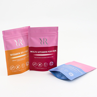 Pochette debout personnalisée pour emballage d'aliment Sacs en plastique d'emballage personnalisés en poudre d'épices avec fermeture éclair refermable