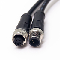Konektor Kabel M12 Pin Betina M12 Sensor Pin Jantan 5 Pin Kabel USB Kode C