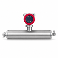 Débitmètre massique Coriolis à raccordement par bride, instrument de mesure de débit massique pour contrôle industriel, haute précision 0,2, RS485