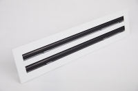 Couvercle d'aération moderne 6x6 AC Grille de registre de diffuseur décorative blanche à fente linéaire pour plafonds, murs et sols en plastique