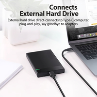 Câble de disque dur externe USB 3.0 Type-C Micro-B haute vitesse, matériau PVC, conducteur en cuivre pur, blindé, pour ordinateurs portables, appareils photo