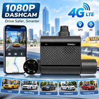Caméra de tableau de bord triple 1080P pour taxi, enregistrement avant et arrière, avec 4G, GPS, WiFi, Bluetooth et capteur G intégrés
