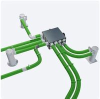 Conduit d'air propre à double paroi ondulé, résistant aux basses températures, bonne stabilité, anti-âge, divers modèles
