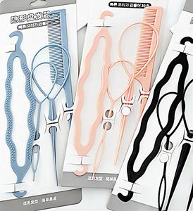 อุปกรณ์จัดแต่งทรงผมแบบวงแหวน 4 ชิ้น ชุดทำผมหางม้าแบบ Topsy Tail  อุปกรณ์ถัก<span class=keywords><strong>เปีย</strong></span>แบบฝรั่งเศส ชุดทำผมทรงบัน สำ<span class=keywords><strong>ห</strong></span>รับผู้<span class=keywords><strong>ห</strong></span>ญิง เด็ก<span class=keywords><strong>ห</strong></span>ญิง และเด็ก  สำ<span class=keywords><strong>ห</strong></span>รับจัดแต่งทรง<span class=keywords><strong>ผม</strong></span> - Product Image 6